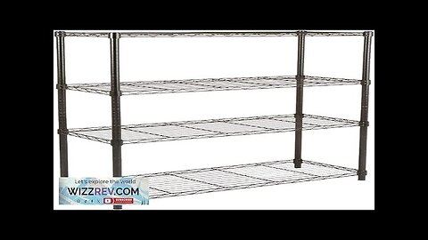 Amazon Basics 4-Shelf Adjustable Heavy Duty Steel Wire Rack Storage Shelving Organizer Review