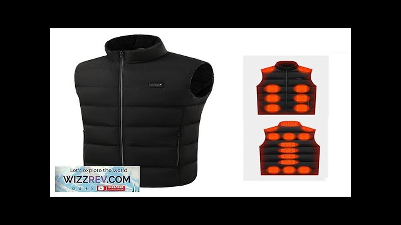 TENGOO HV-21A Heated Vest 21 Areas 4 Control Zones USB Charging Winter Review