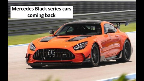 Mercedes confirms black series cars coming back