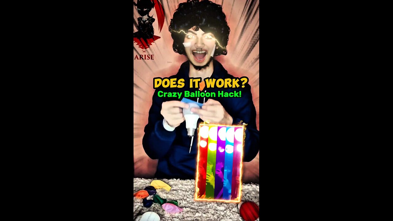 How to Make a Color-Changing Light with Balloons!💡🌈 | Solo Leveling episode | Sung Jinwoo