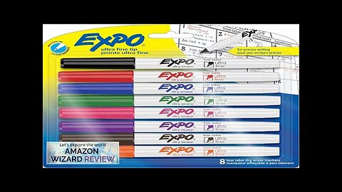 EXPO Low Odor Dry Erase Markers Ultra-Fine Tip Assorted Colors 8 Review