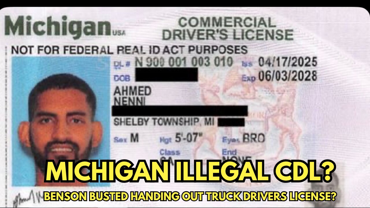 Benson BUSTED Handing Out CDL to Illegal Truck Driver