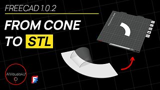 🙌 FreeCAD Sheet Metal - FreeCAD To 3D Print - FreeCAD Tutorial - FreeCAD Mesh Workbench | #Shorts
