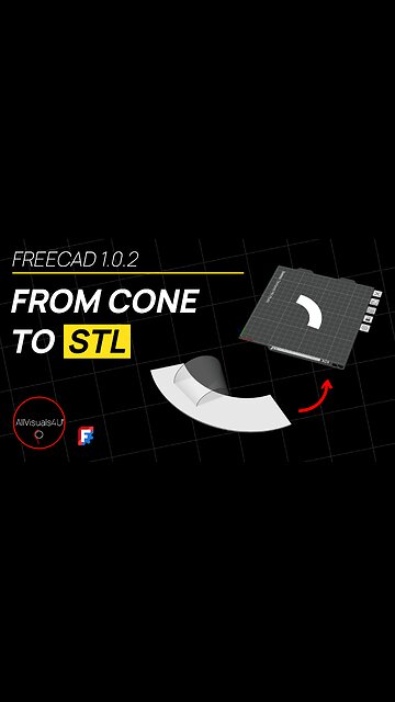 🙌 FreeCAD Sheet Metal - FreeCAD To 3D Print - FreeCAD Tutorial - FreeCAD Mesh Workbench | #Shorts