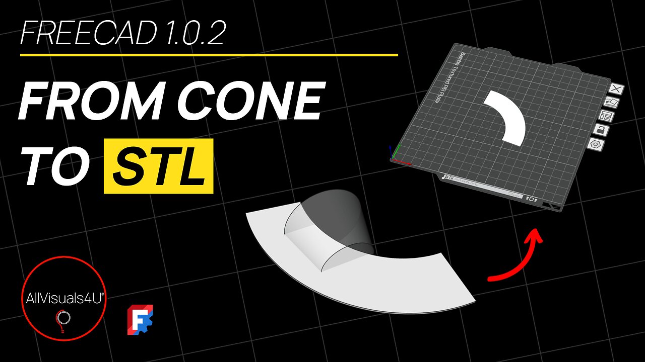 🙌 FreeCAD Sheet Metal - FreeCAD To 3D Print - FreeCAD Tutorial - FreeCAD Mesh Workbench | #Shorts