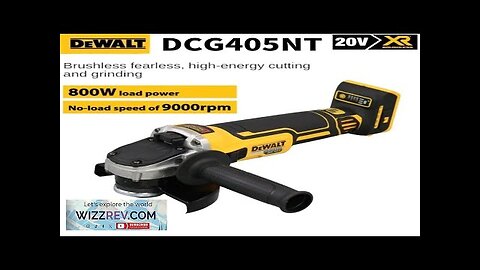 Dewalt DCG405NT 125mm Grinder Grinder Tool Wireless 20V Power Tools Electric Grinder Review