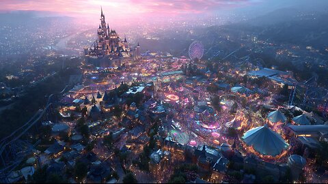 Fantasy Flight at the Theme Park | Cinematic Flight POV | 테마파크 판타지 비행