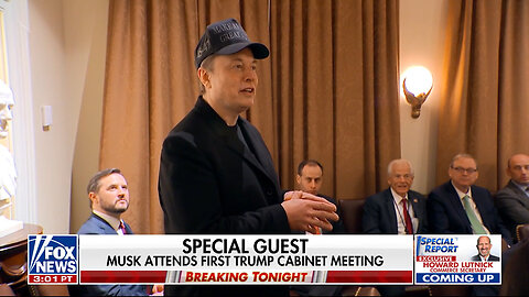 Elon Musk Attends First Cabinet Meeting As Trump's Latest Executive Order Targets Federal Spending