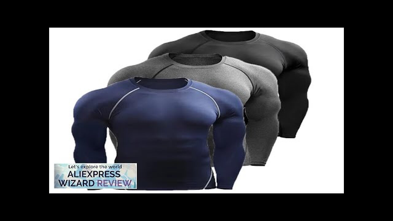 Compression Long Sleeve T Shirt Men Elastic Training T-shirt Gym Fitness Workout Review