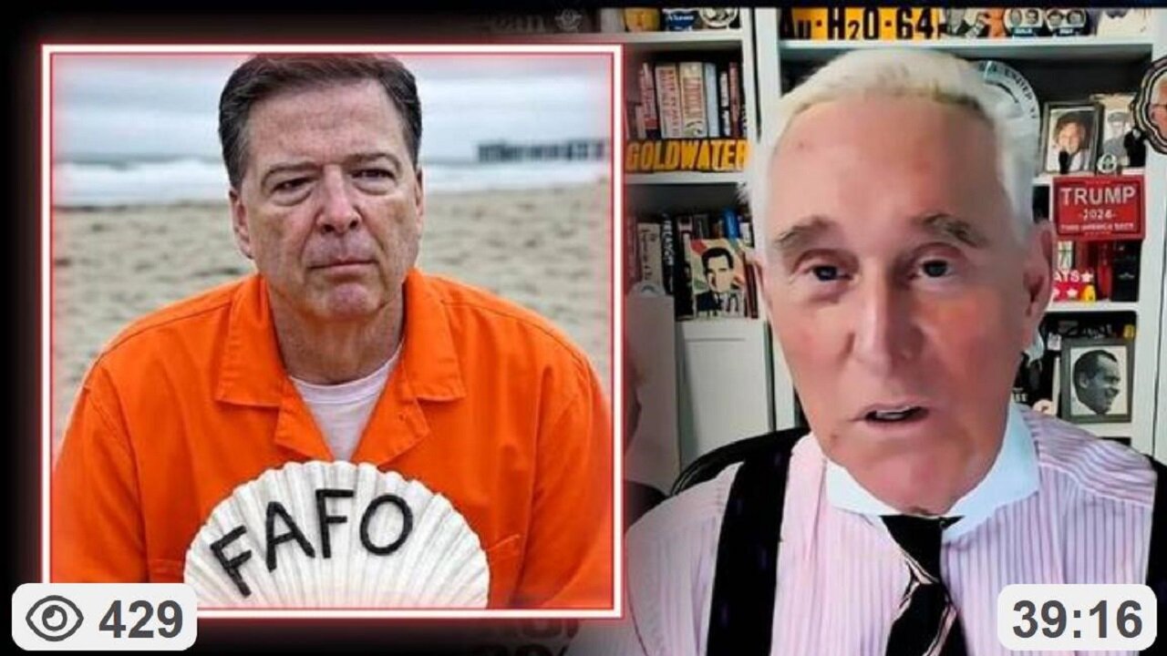 Roger Stone on Disgraced FBI Director Comey's Indictment And What Comes Next! ~ InforWars 9.27.25