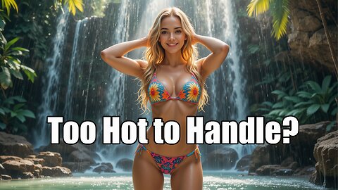 Stunning Bikini Model Under a Waterfall 🌊🔥 Must-See!