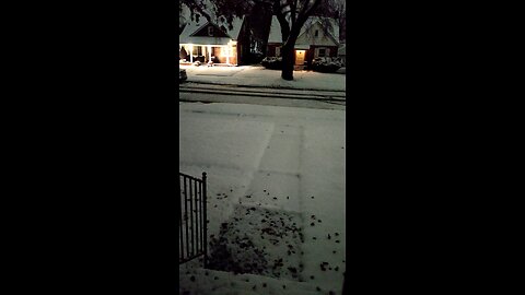 Snow, Dearborn, Michigan, 11/30/25 About 6:59 A.M.