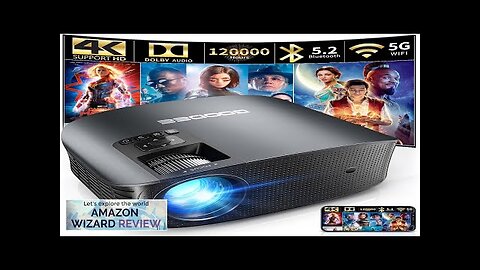 GooDee Projector 4K With WiFi And Bluetooth Supported FHD 1080P Mini Projector Review