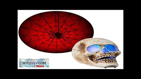 LED Skull with Red Spider Web Projection Review