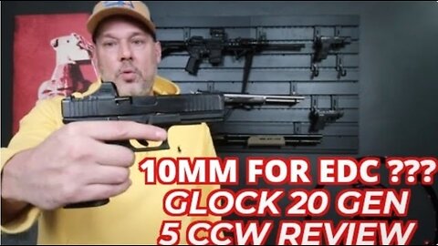 10mm for Every Day Carry / EDC Glock 20 Gen 5 with Holosun SCS MOS How is it for Concealed Carry CCW