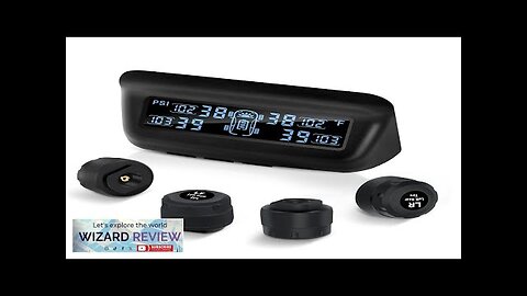 Tire Pressure Monitoring System RV/Trailler TPMS with Solar Charging & Auto Calibration Review