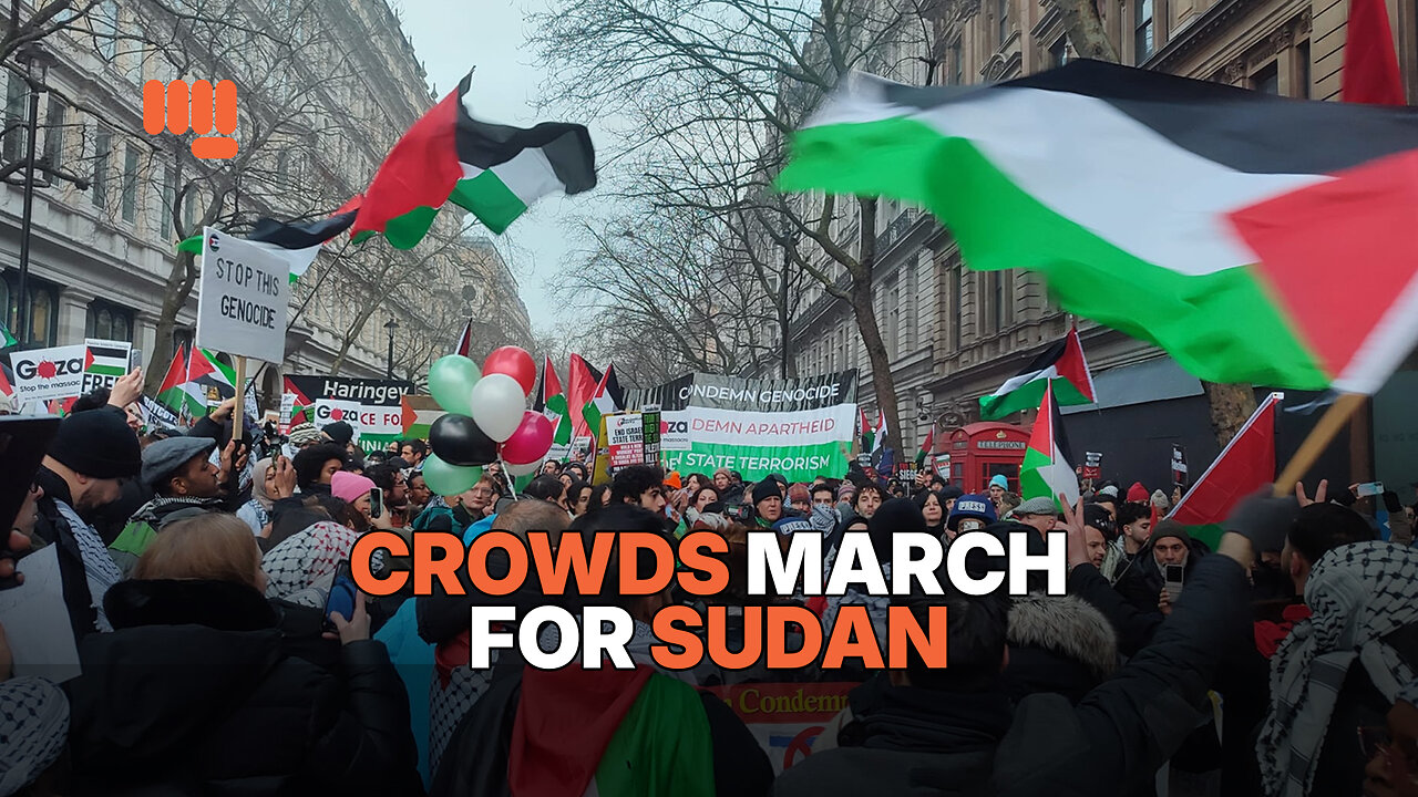 CROWDS MARCH FOR SUDAN