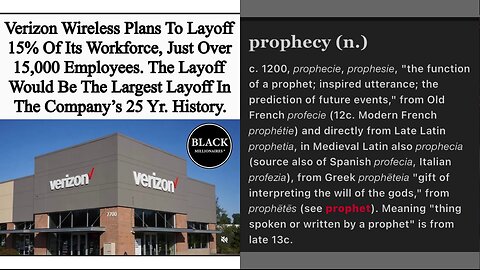 Verizon Wireless to layoff 15% of its workers: Isaiah 19:15 KJV