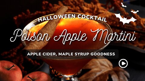 🍎 Poison Apple Martini | Wickedly Delicious Fall Cocktail! 🍂