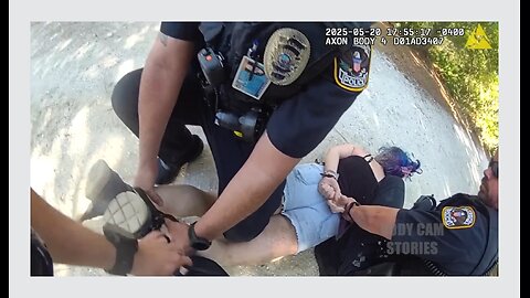 Crazy Liberal Woman Attacks Elderly Man Over MAGA Hat ➠ Then Fights Cops