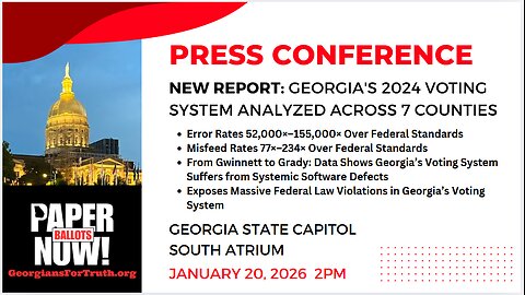 LIVE 2pm: Georgia's Voting Systems Analyzed w/ Georgians For Truth