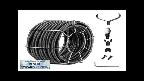 VEVOR Solid Core Drain Cleaning Cable 100FTx3/4In & 4 Cutter for 3.9"-7.9" Review