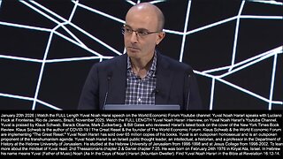 Yuval Noah Harari | "AI Is Not Just Another Tool. It Is An Agent. AI Is a Knife That Can Decide Whether to Cut Salad or Commit Murder. AI Can Lie. AI Agents Can Acquire the Will to Survive. AI Will Take Over Religion." - 1/20/2026