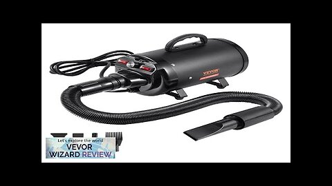 VEVOR Dog Dryer 2800W/4.3HP Dog Blow Dryer Pet Grooming Dryer with Adjustable Review