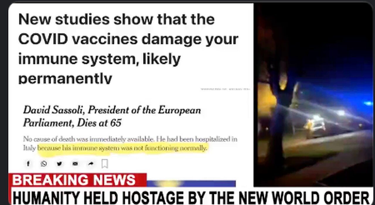 PRESIDENT OF EU PARLIAMENT DIES FROM RAPID ONSET OF AIDS DUE TO VACCINE...