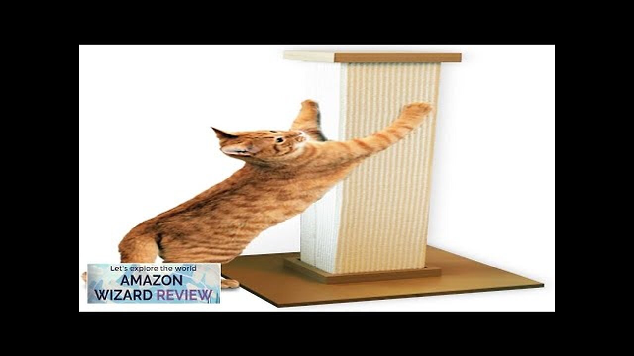 SmartCat Ultimate Scratching Post – Beige Large 32 Inch Tower Sisal Review