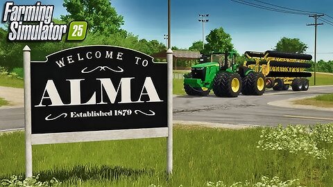 Farm Sim 25 Alma MO Fertilizing in 4K