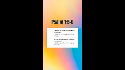 Psalm 1:5-6