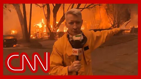 'Uncomfortably close': Anderson Cooper reports from California neighborhood hit by wildfire