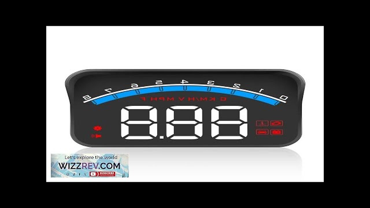 Universal Car Head Up Display High Definition LED Display OBD HUD Windshield Review