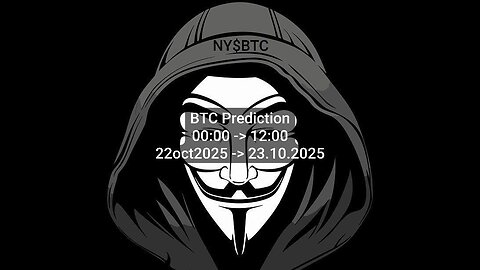BTC #Prediction⬆️?⬇️? 22.Oct.2025(00:00->12:00) 22.10.2025->23oct2025 10월22일2025->10월23일2025