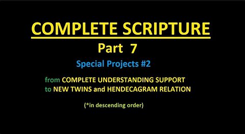 COMPLETE SCRIPTURE part 7 - Slideshow