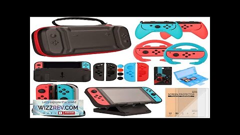 Switch Accessories Bundle for Nintendo Switch Games Kit with Carrying Case Steering Review