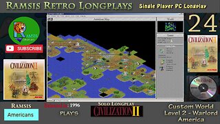 Sid Meier's Civilization II | 1996 | Windows PC | Warlord | America - Episode #24 | Let's Play