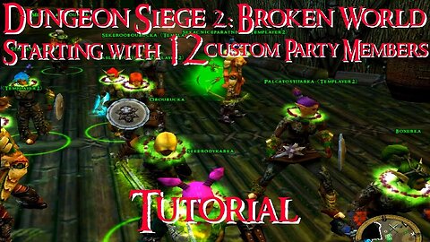 Dungeon Siege 2ː Broken World - Starting with 12 custom party members Tutorial {EN}