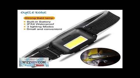 Mini Headlight COB LED Headlamp 3 Modes Waterproof Headlight Head Flashlight Torch Review