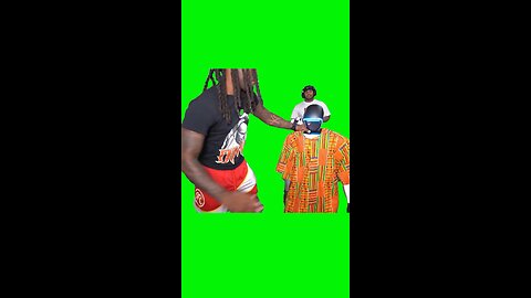 Kai and Fanum Bullying a Robot | Green Screen