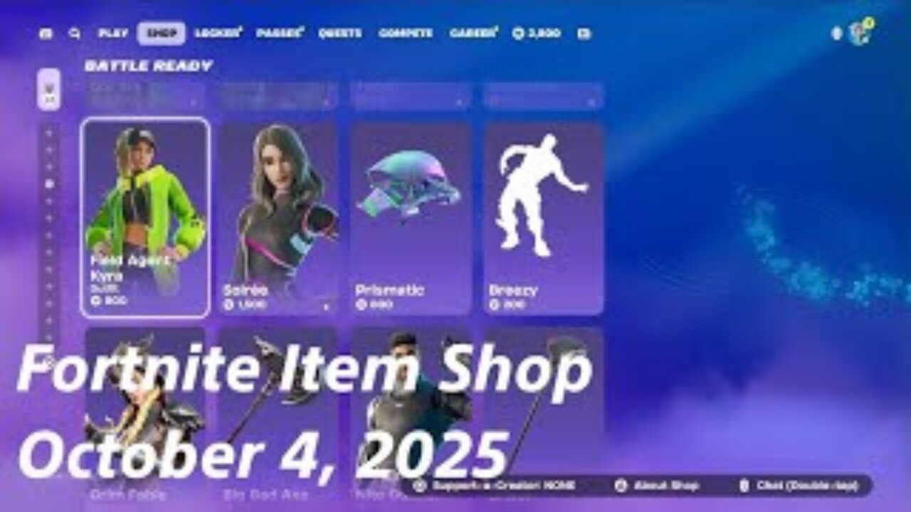 Fortnite Item Shop|October 4, 2025