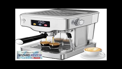 Homtone Espresso Machine 20 bar 1.8 Liters stainless steel touch Review