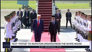 Trump Arrives In Maylasia To A HUGE Welcome