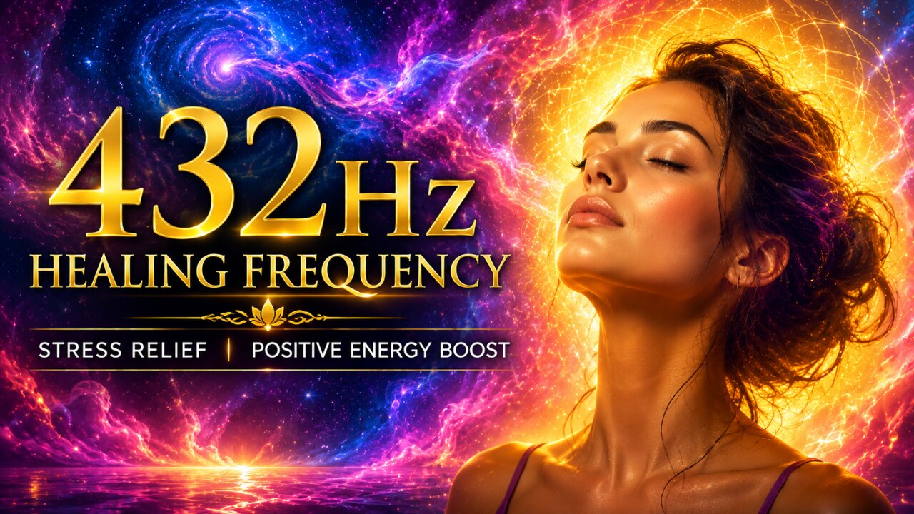 432Hz Healing Frequency • Stress Relief | Positive Energy Boost