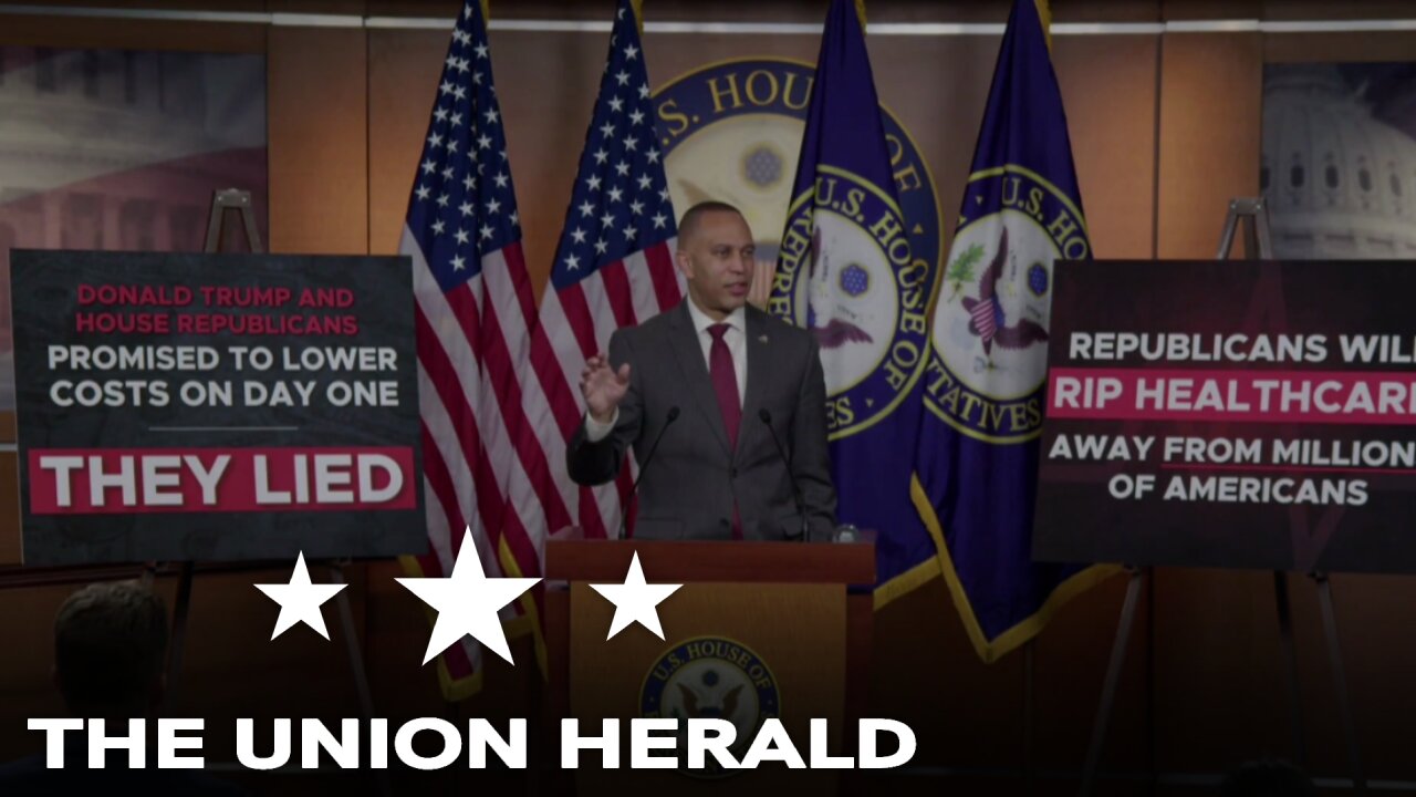 House Democratic Leader Jeffries Holds a Press Conference on Extending Enhanced Premium Tax Credits