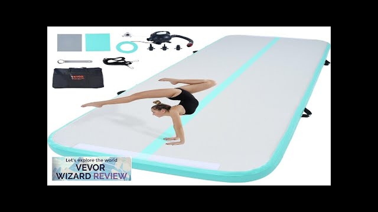 VEVOR Gymnastics Air Mat 4 inch Thickness Inflatable Gymnastics Tumbling Mat Tumble Review