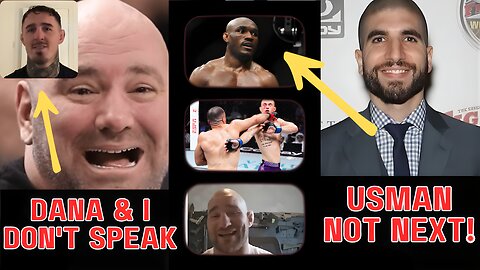 Tom Aspinall FIRES BACK at Dana White! Cejudo Retiring Usman & Helwani Get HEATED!