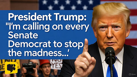 President Trump: "I'm calling on every Senate Democrat to stop the madness..."
