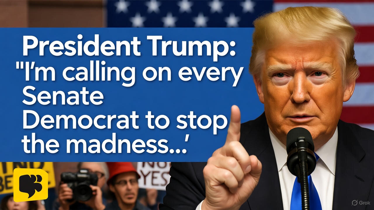 President Trump: "I'm calling on every Senate Democrat to stop the madness..."